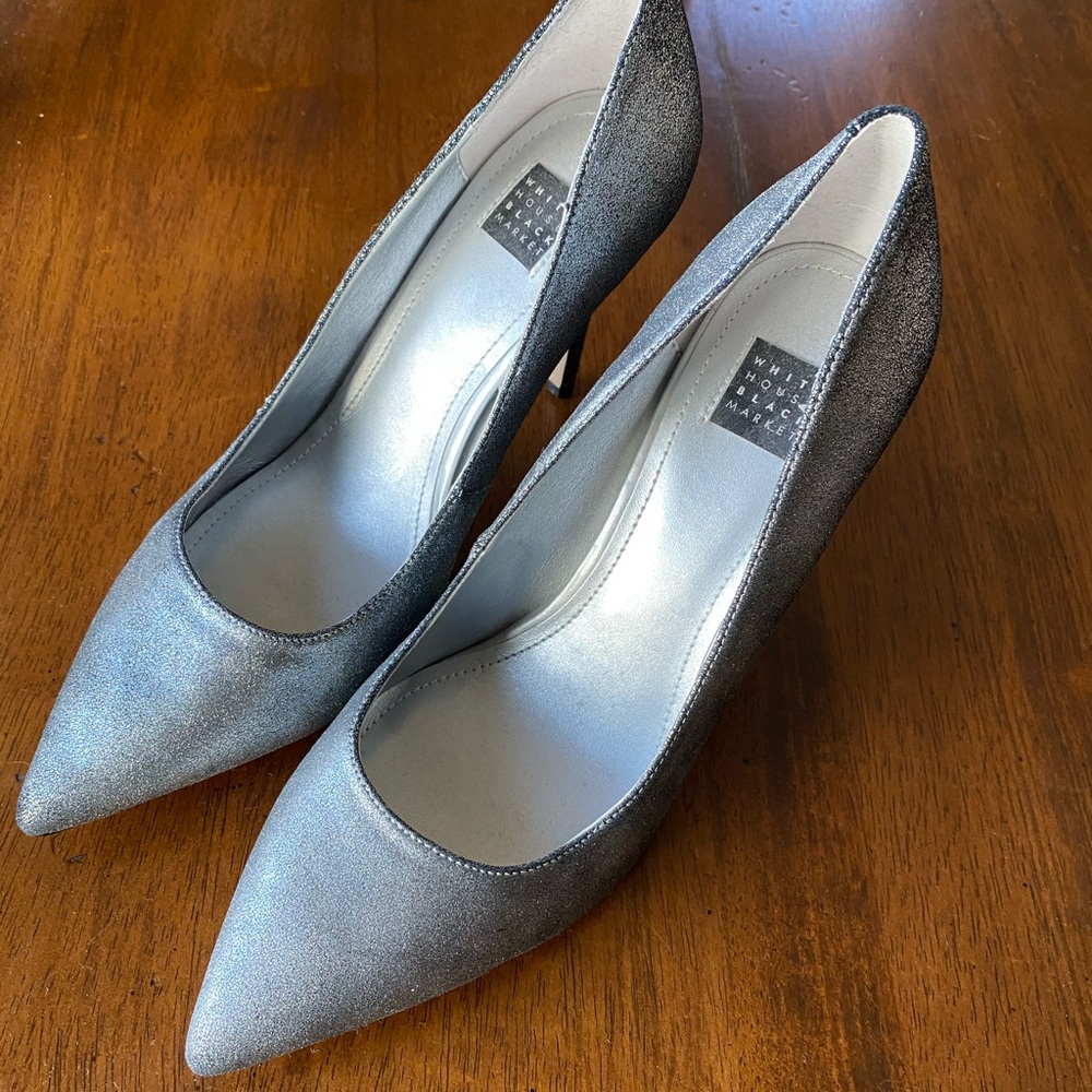 Whbm Point Shoes - Matte Sparkle Size 8 - image 1